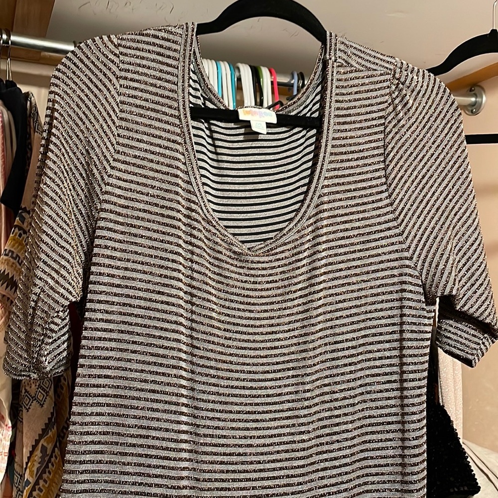 Sparkly copper lularoe dress